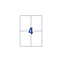 Avery 3483 self-adhesive label Rectangle Permanent White 400 pc(s)