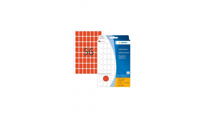 HERMA Multi-purpose labels 12x18 mm red paper matt hand inscription 1792 pcs.