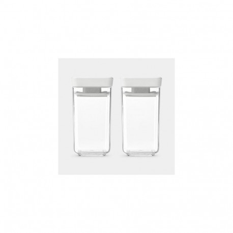 Brabantia Tasty+ Rectangular Canister 0.15 L Light grey, Transparent 2 pc(s)