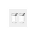 Brabantia Tasty+ Rectangular Canister 0.15 L Light grey, Transparent 2 pc(s)