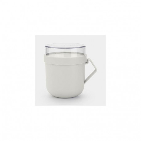 Brabantia Make &amp; Take Round Mug 0.6 L Light grey 1 pc(s)