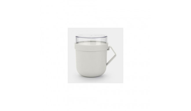 Brabantia Make &amp; Take Round Mug 0.6 L Light grey 1 pc(s)
