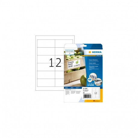 HERMA Labels A4 97x42.3 mm white extra strong adhesion paper matt 300 pcs.