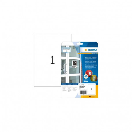 HERMA 10798 self-adhesive label Rectangle Permanent White 20 pc(s)