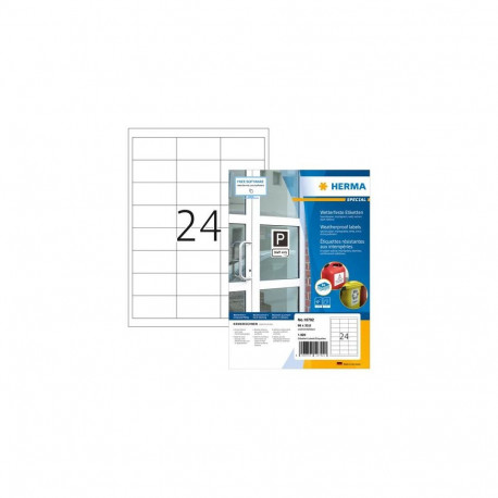 HERMA 10792 self-adhesive label Rectangle White 1920 pc(s)