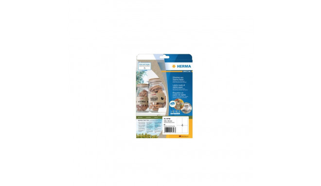 HERMA 10756 self-adhesive label Rectangle Permanent Brown 80 pc(s)