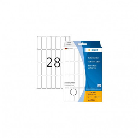 HERMA Multi-purpose labels 13x40 mm white Movables/removable paper matt 896 pcs