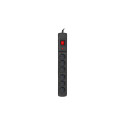 Armac Multi M6 surge protection power strip, 6 sockets, 10 m, black (M6/100/CZ)