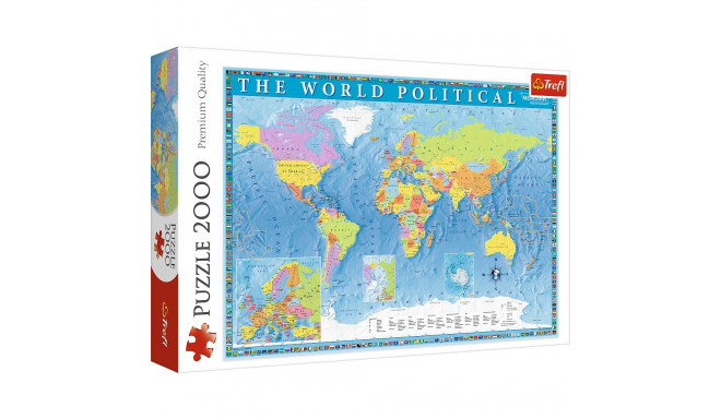 Trefl Puzzle 2000 poliitiline maailmakaart