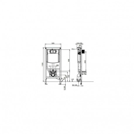 Concealed frame Villeroy & Boch ViConnect 92242700