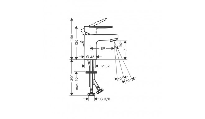 Hansgrohe Vernis Blend 71550670 valamu segisti