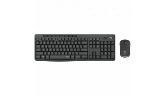 Keyboard and Wireless Mouse Logitech 920-009870 Wireless Black Grey Graphite Portuguese