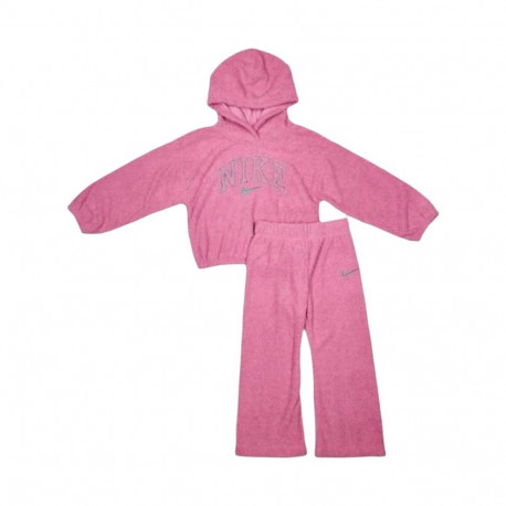 Children's Sports Outfit Nike NKG SWOOSH SPIRIT TEDDY SET Pink - 7 Years