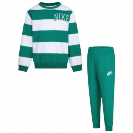 Set of clothes Nike N NSW CLUB SNL STRIPE CREW 86M256 Green - 3 Years
