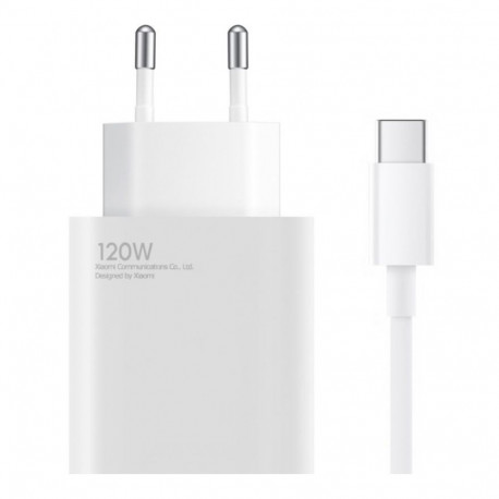 Toalaadija Xiaomi HyperCharge Combo 120W (adapter USB-A + USB-C kaabel 1m), valge