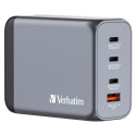 Verbatim GNC-200 GaN laadija 200W 2 x USB-C PD 100W / 1 x USB-C PD 65W / 1 x USB QC 3.0 (EU/UK/US)