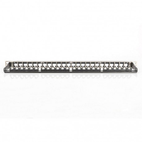 Suure tihedusega 19" patch-paneel 24x keystone, 0.5U