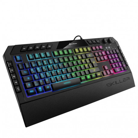 Sharkoon Skiller SGK5 mänguklaviatuur USB QWERTZ saksa must