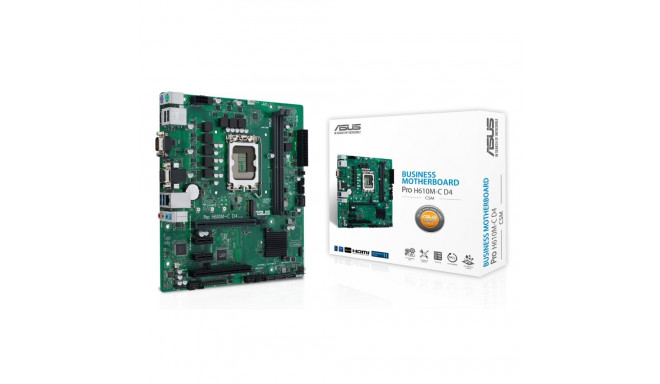 Asus emaplaat PRO H610M-C D4-CSM Intel H610 LGA 1700 micro ATX