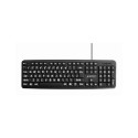 Gembird KEYBOARD STANDART USB ENG BIG/LETT. BLACK KB-US-103