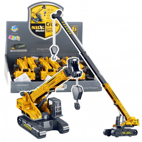 väljatõmmatav roomikkraana pöörlev kabiin 360° kollane