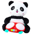 plüüšpanda trummidega kaisuloom valgused helid