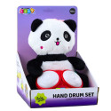 plüüšpanda trummidega kaisuloom valgused helid