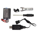 R/C mootorpaat 2,4G punane 20-25 km/h