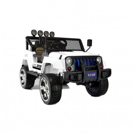 Auto na Akumulator S2388 Pilot Światła LED Radio Jeep Biały 4x45W