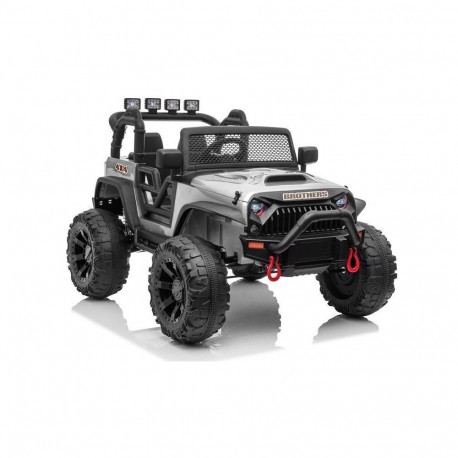 Auto JC666 hõbedane lakitud akuga Jeep