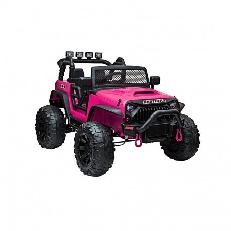 Jeep akutoitega maastur JC666 LED MP3 kaugjuhtimispuldiga, roosa lakitud