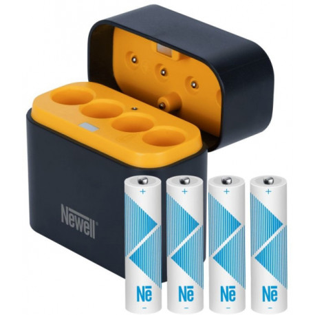 Newell laadija + 4xAA 2200mAh