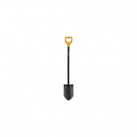 Fiskars Solid Metal 1066716 Pointed Spade, Black