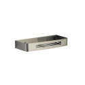 NERVA SHOWER BASKET RECTANGULAR BRUSHED