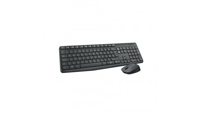 Klaviatuurikomplekt Logitech MK-235 Wireless hiirega, ENG, must