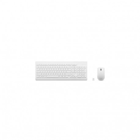 Lenovo GX30W75336 keyboard Mouse included Universal USB + Bluetooth QWERTY White
