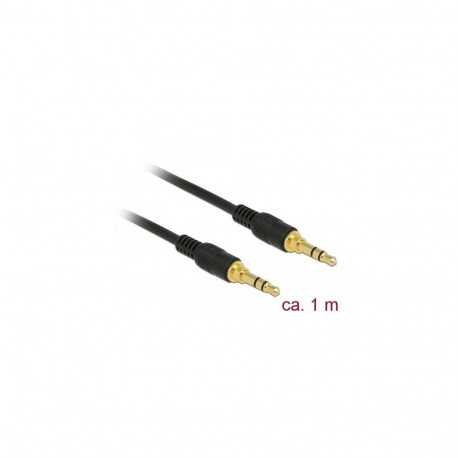 DeLOCK 85547 audio cable 1 m 3.5mm Black