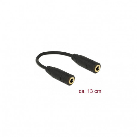 DeLOCK 65896 audio cable 0.13 m 3.5mm Black