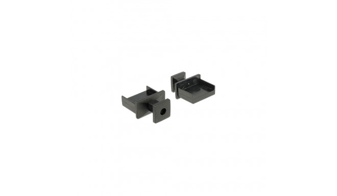 DeLOCK 64009 socket safety cover USB Type-A Black 10 pc(s)