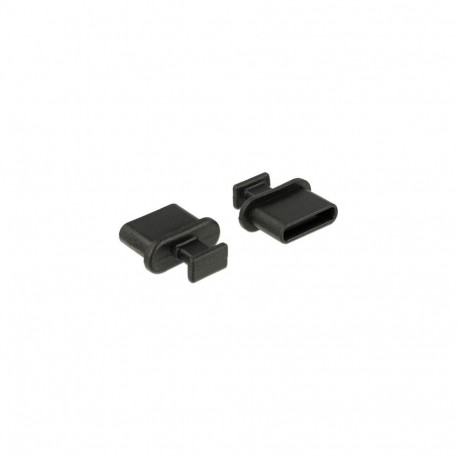 DeLOCK 64013 socket safety cover USB Type-C Black 10 pc(s)