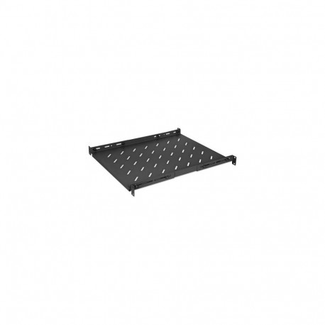Intellinet 19" Fixed Shelf (adjustable), 1U, 550mm shelf depth, 550 to 750mm adjustable rai