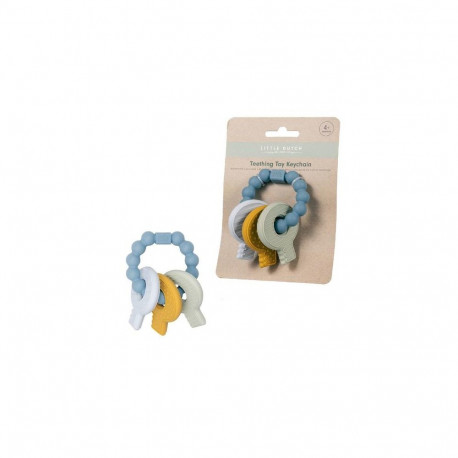 Rubo Toys Little Dutch Silicone Teething toy keychain blue