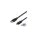 Deltaco USBC-1004M USB cable USB 2.0 1 m USB A Black