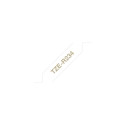 Brother TZE-R234 label-making tape Gold on white
