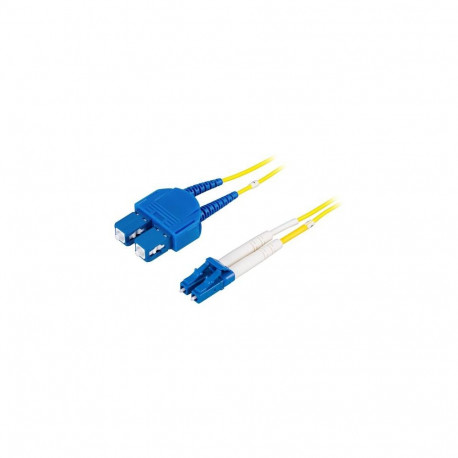 Deltaco LCSC-1S InfiniBand/fibre optic cable 1 m 2x LC 2x SC Yellow