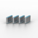 Lindy USB Type C Port Blocker Key - Pack of 4 Blockers, Blue