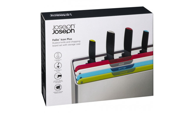 Joseph Joseph Folio Icon Plus 8-tlg. Messer& Schneidebrett-Set