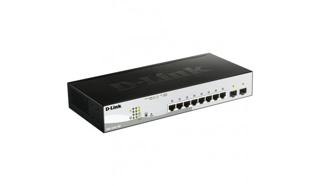 D-Link DGS-1210-10P/E 10-porti Layer2 PoE nutikas hallatav Gb lüliti