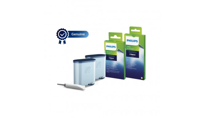 Philips Maintenance kit CA6707/10 Same as CA6707/00 Total protection kit 2x AquaClean Filters & Grea