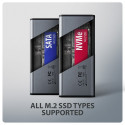 EEM2-SD2 SSD enclosure USB3.2 Gen2 M.2 NVMe/SA